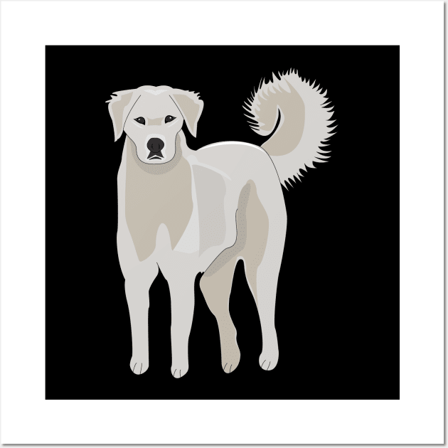 Akbash dog , cute puppy, great pyrenees, akbash dog australia, Wall Art by WorldOfMine